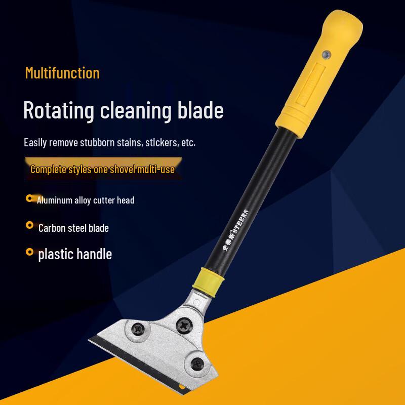 Heavy-Duty Rotary Cleaning Scraper