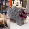Ankola Red Platform Dad Shoes Women's Autumn and Winter New Mesh Breathable Sports Shoes Casual Women's Shoes