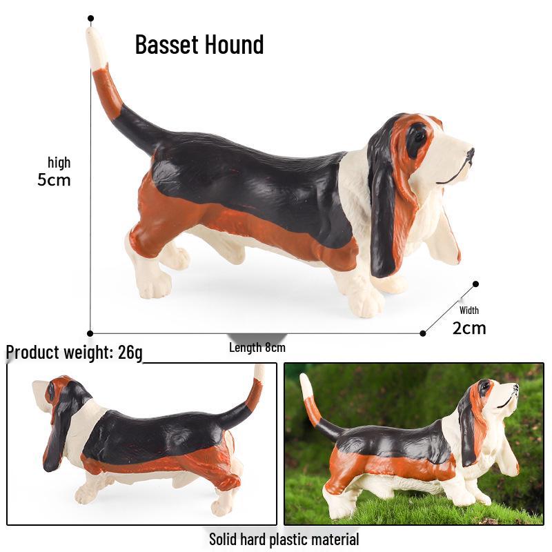 Kids Realistic Animal Model Toy: Bulldog, Doberman, Husky, Corgi, Shiba Inu