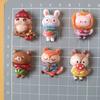 Mini Resin Animals Animal Keychains Resin Cabochons Flatback Charm for Embellishments Flat Back Scrapbooking Decor