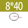 M4 M8 Yoga Hanging Rings Anti Corrosion O Rings Load Bearing Stainless Steel Rings  Yoga Training
