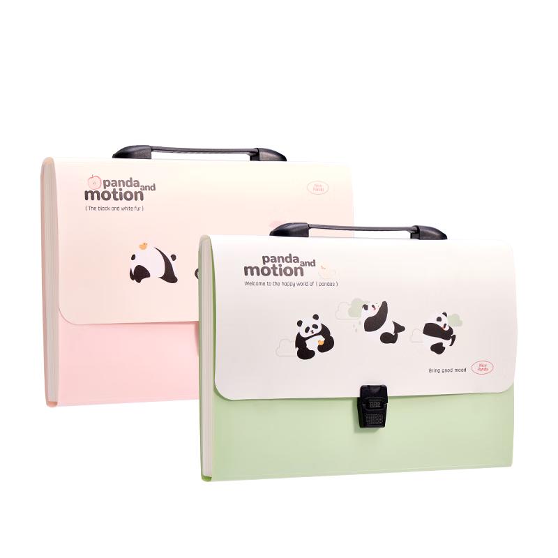 Deli A4 13-Pocket Portable Accordion File Folder