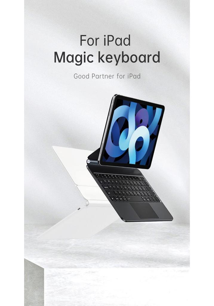 iPad Pro 11-inch 2022 and Air 5 Bluetooth Keyboard Protective Magnetic Case