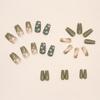 Medium and Long Short Ballet Fresh Green Natural Spring and Summer New Fake Nail Love Nail Piece Wear Nail