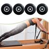 4x Pilates Reformer Wheels Pilates Core Bed Wheels Silent Smooth Multipurpose Replacement Roller Wheels for Fitness Home Gym