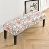 Potah na lavici s květinovým potiskem Jídelna Stretch Spandex Potahy na klavírní stoličku Obdélníková postel Potah na dlouhou stoličku Nábytek Domácí dekorace