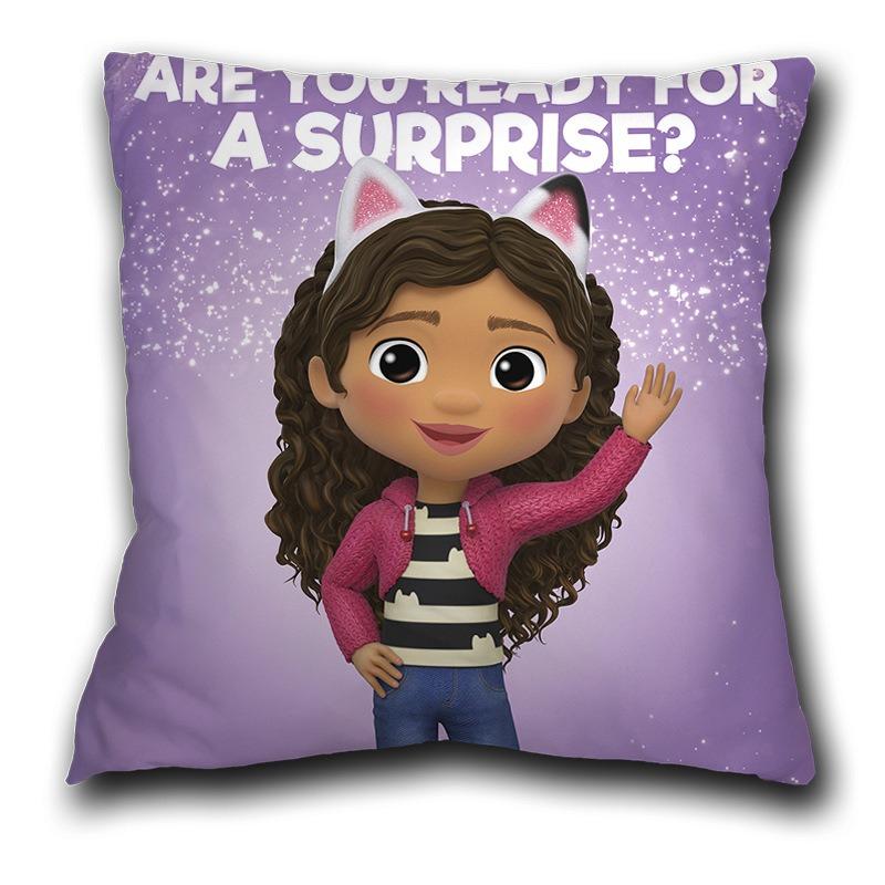 Kids Gabbys Dollhouse Gabby Cats Pillowcase 40x40cm 45x45cm Decorative Pillows 60x60