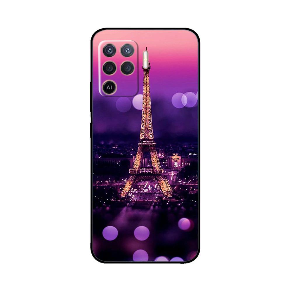 Cover per OPPO Reno 5 Lite Custodia Morbida in Silicone Fiori Bumper per OPPO Reno 5 F oppoA94 4G Custodie Reno 5 Lite Custodie per Telefono