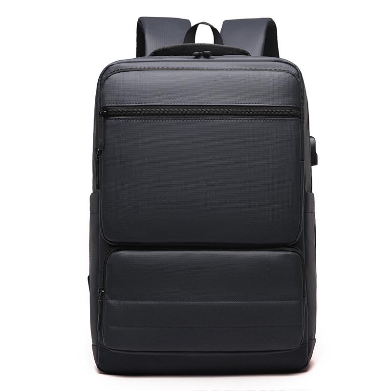 Men's High-Capacity Laptop Backpack for Fashionable Business Travel and Commute