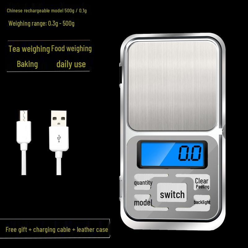 High-Precision Portable Kitchen Scale for Jewelry, Baking, Tea, Bird's Nest - Gram Weight Electronic Scale