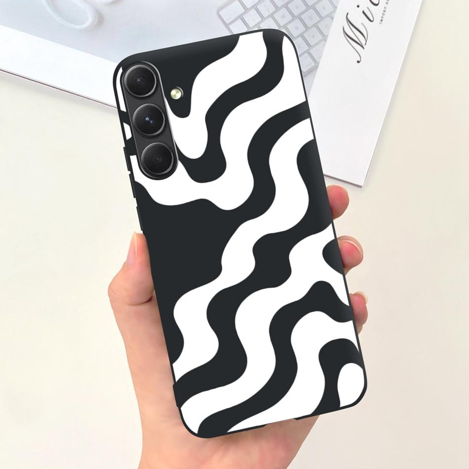 For Samsung Galaxy A55 Phone Case Samsung A55 5G SM-A556B Fashion Moon Pattern Soft Silicon Back Cover