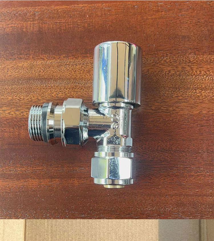 Pinshang Premium 20*6 All-Copper Thermostatic Valve with Polished Chrome-Plated Finish