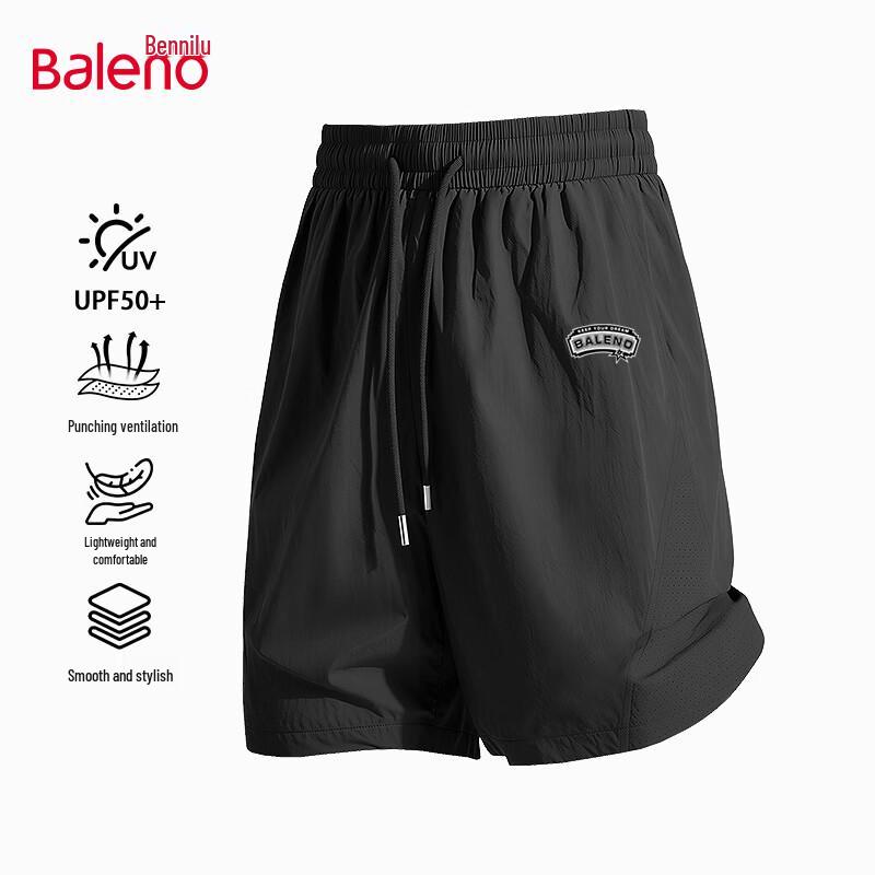 

Baleno Men s Sun-Protective Perforated Breathable Casual Shorts L