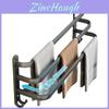 Modern Aluminum Wallmounted Towel Rack With Antimildew Finish For Bathroom And Kitchen Storage
