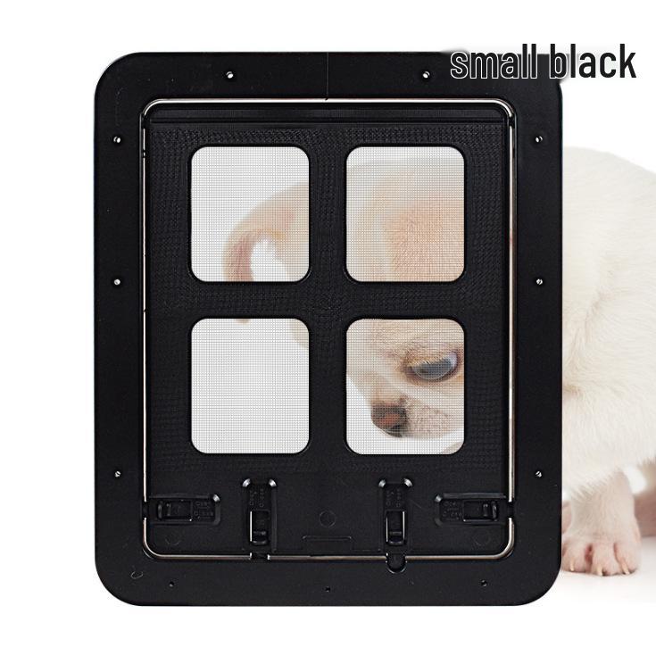 

Новая универсальная сетчатая дверь для питомцев с контролем входа/выхода – защита от укусов для кошек и собак Small чёрный