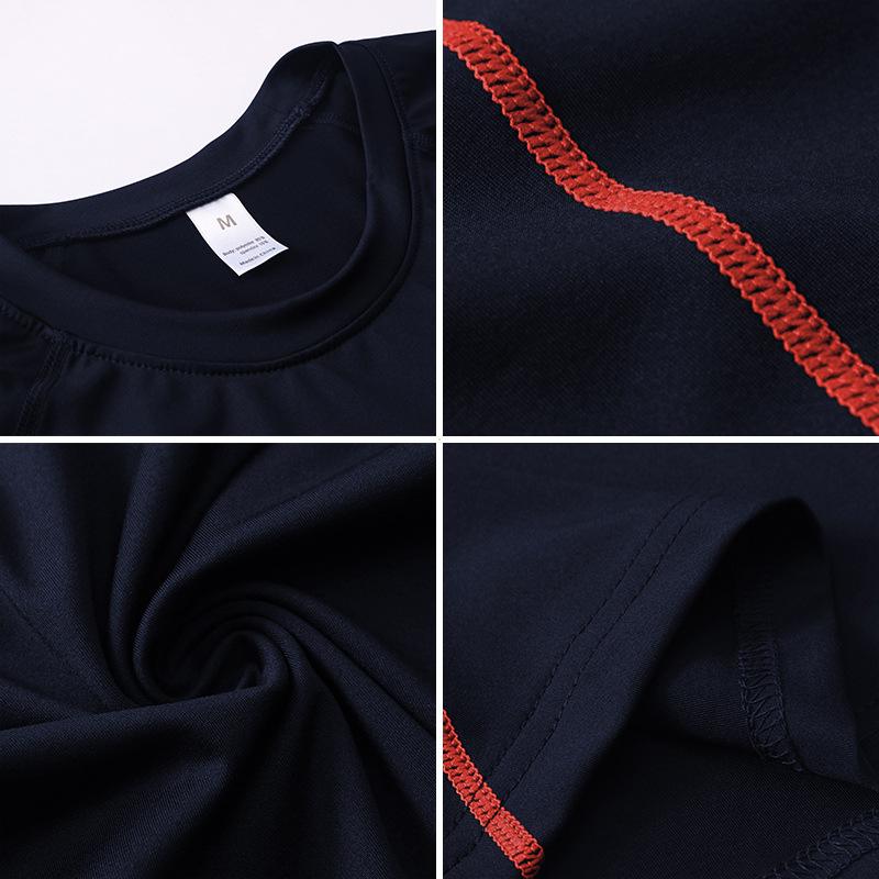 Hrudník Pro Pánské Fitness Dlouhý rukáv Těsné Rychleschnoucí Trénink Sportovní oblečení Vysoce elastické Běžecké Tričko odvádějící pot Top