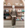 Pijama Feminino Khaki de Seda e Algodão para Casa Awp4587r