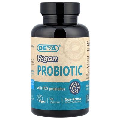 Premium Vegan Probiotic with FOS Prebiotic, 90 Vegan Capsules