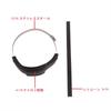 MOTO4U Motorcycle Universal Hexagon Muffler Slider Muffler Guard Muffler Heat Exhaust Slider Protector Heat Guard Muffler Protector Black