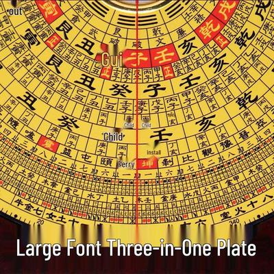 Chongdaotang High-Precision 21-layer Compass Plate - Available In 6, 8, 9 Inch Sizes.