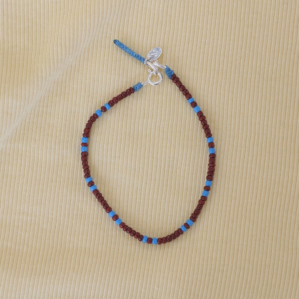 [Genuine product from headquarters / Silk pouch shopping bag included] Silver 925 single loop bead bracelet