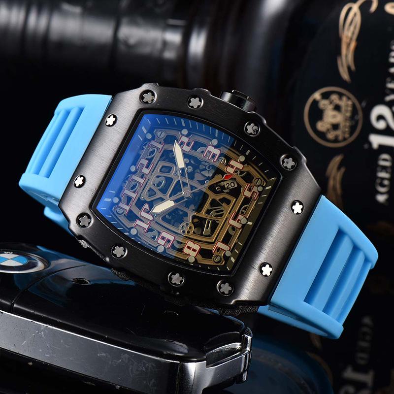 Barrel-Shaped Unisex Quartz Watch with Hollow Non-Mechanical Pointer and Single Calendar