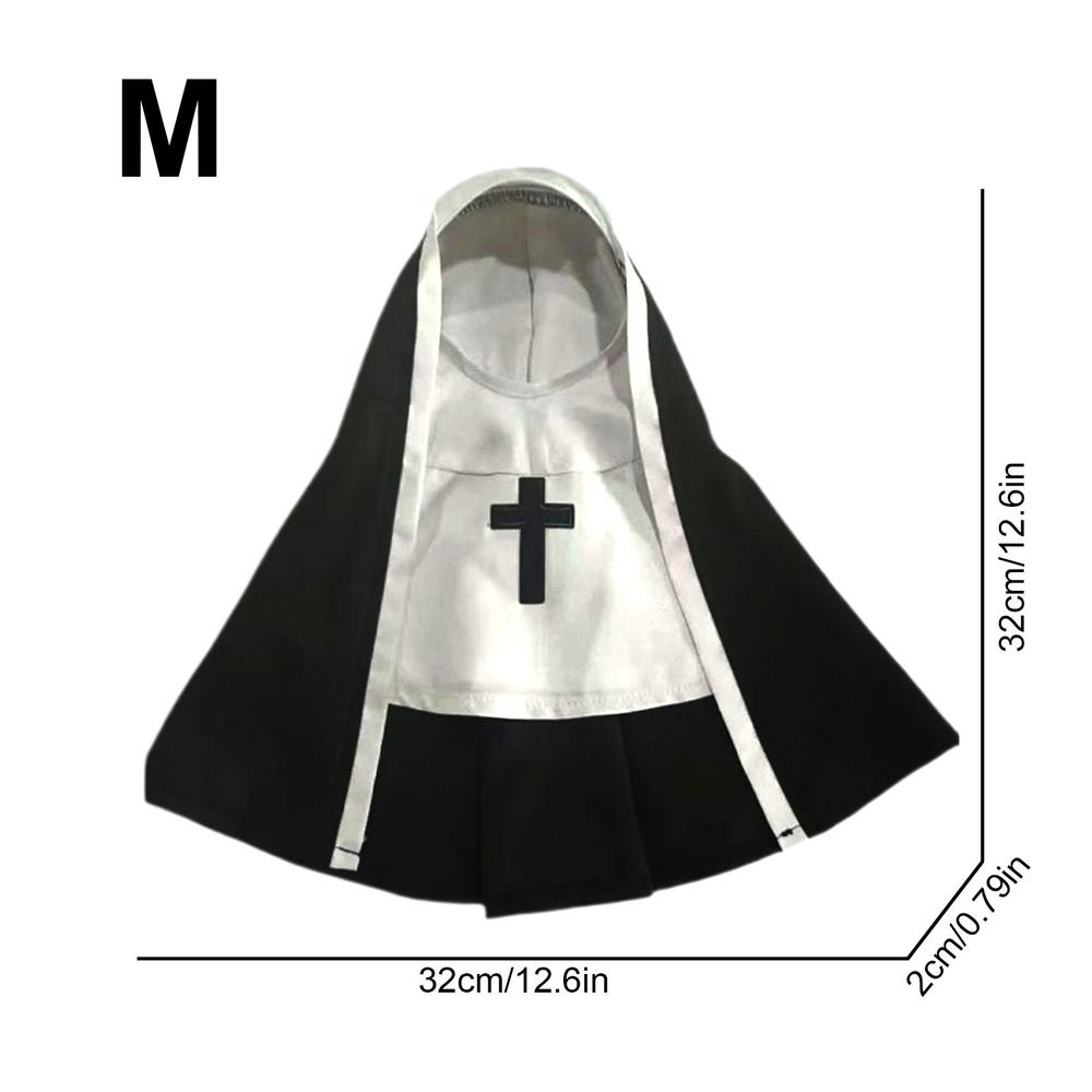 Three-Dimensional Modeling Nun Style Headwear Dress Up Cosplay Pet Costume Set Halloween Dog Transform Clothes