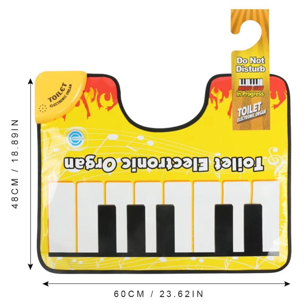 Floor Mat Toilet Piano Mat Potty Piano Electronic Musical Toys Creativity Toe Music Keyboard  Baby