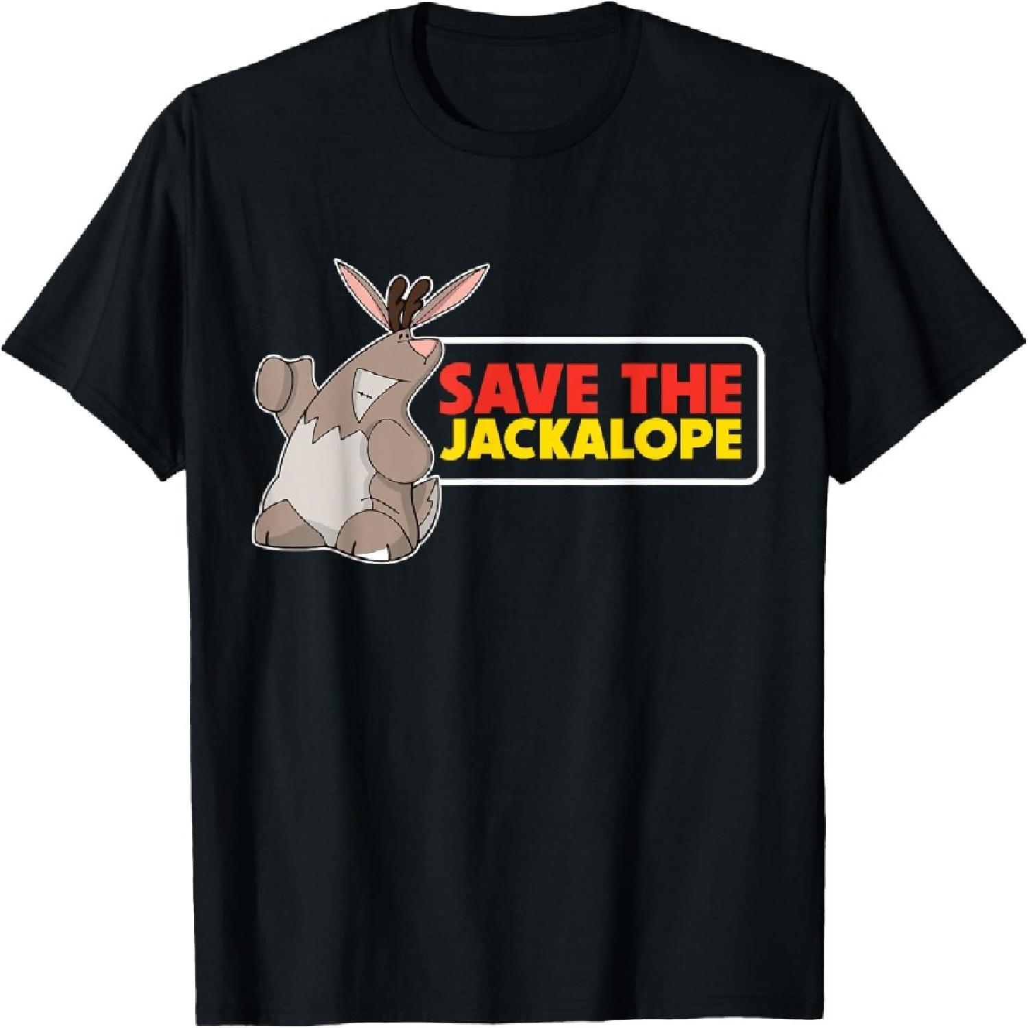 Save The Jackalope Cryptid Jackrabbit Rabbit Bunny T-Shirt(1) S