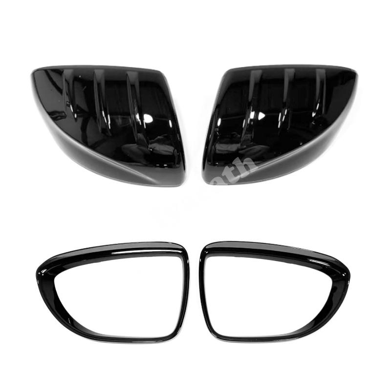 For MG3 Hybrid 2024 2025  ABS carbonfiber black Car Rearview Door Side Mirror Trim Rearview Mirror Rain Shield Cover Accessories