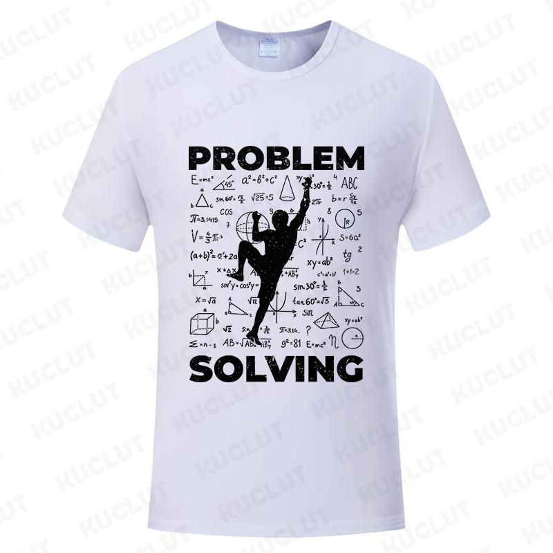 Rock Climbing T Shirt for Women Men Bouldering Tees Problem Solving Math Tops Sport Climber Tshirt Short Sleeve Unisex Clothing