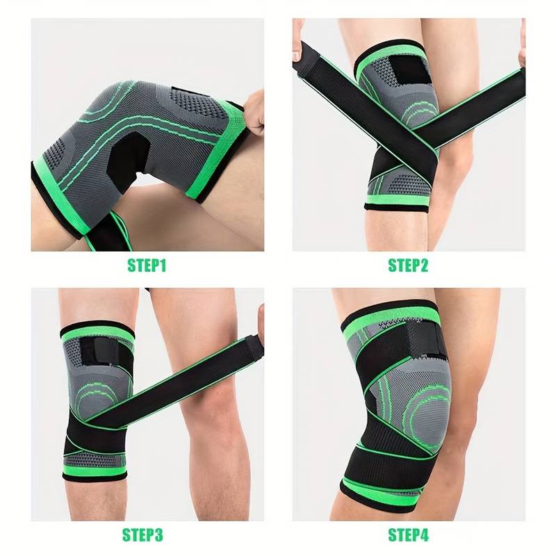 1 pièce Genouillère de Compression Respirante Pour le Sport, Et Soutien Articulaire - Genouillère Protectrice Haute Élastique Pour la Musculation, le Fitness