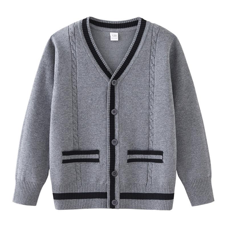 Children's Knitted Cardigan School Uniforms for Boys and Girls