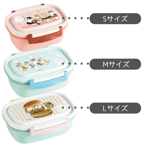 Skater mofusand Small Bento Box, 430ml, Microwaveable, Sealable Storage Container, XPM3-A