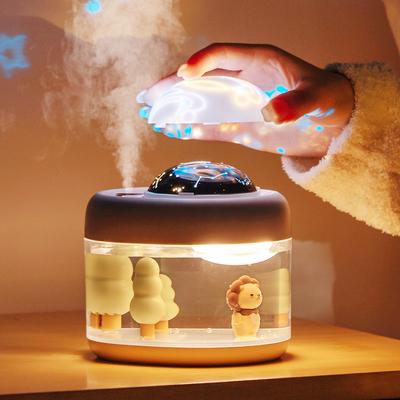 Projection Lamp Wireless Air Humidifier Usb Portbale 2000mah Battery Rechargeable Projector Umidificador Aroma Humidificador
