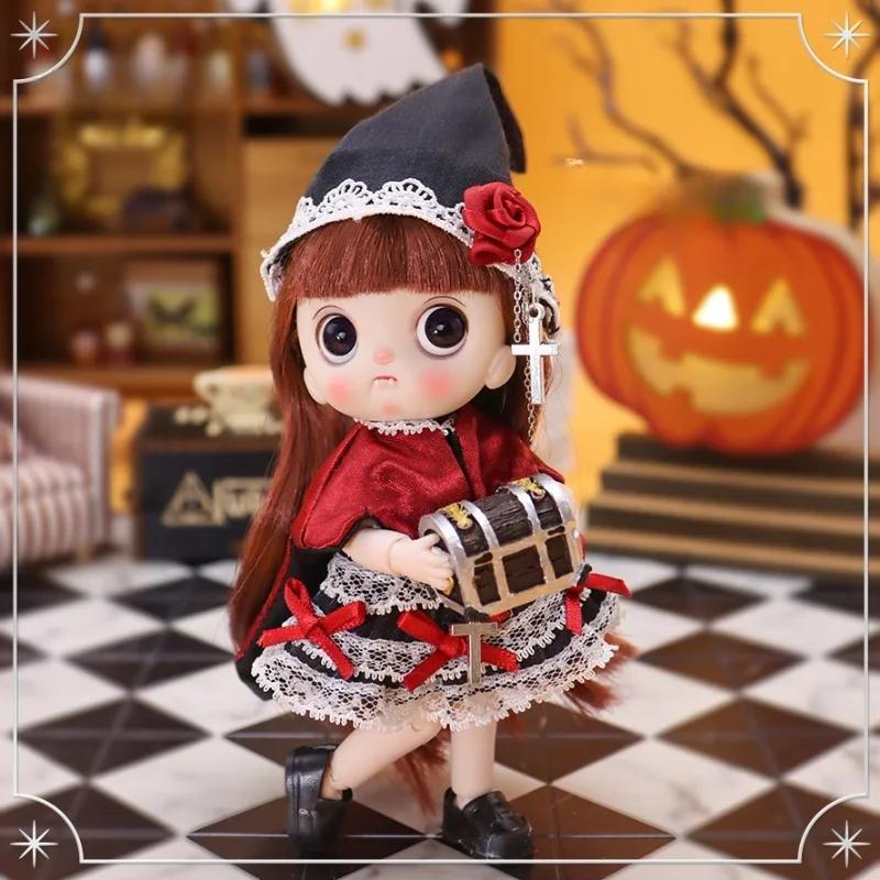 Original Halloween Limited Edition BJD Doll 5.5 Inch Joint Movable Body Dolls  with Clothes Vampire Cosplay Kid Birthday Gifts