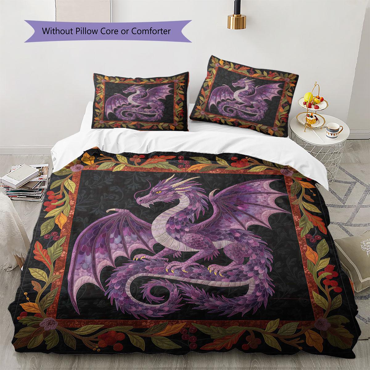 

Embroidered leaves Pattern Bedding Quilt Set Quilt Cover Pillowcase Home Decoration Birthday Gift (1 * duvet cover + 2 * pillowcase, without core) 135x200cm