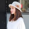 Korean Style Flower Fisherman Hat Rolled Brim Women Sun Cap Sweet Sunscreen Bucket Cap  Fishing