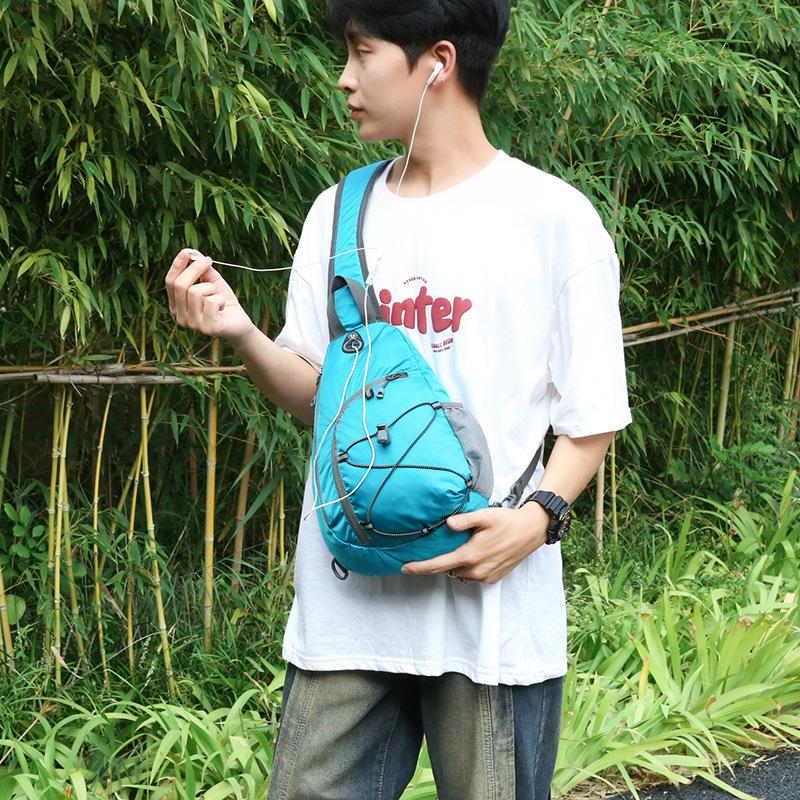 Unisex Chest Bag Simple Storage Bag Lightweight Travel Small Backpack Crossbody Bag Fashion Casual Single Should Bags