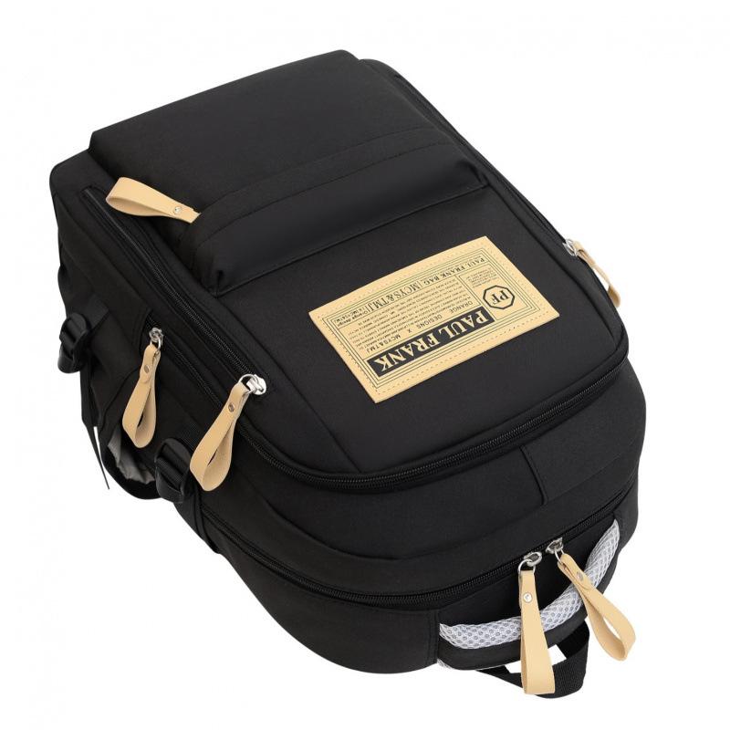 Trend Nylon Backpack for High School Students - Large Capacity Unisex Campus Bag, One Piece Design