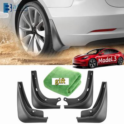 4PCS Schlamm Flaps Für Tesla Modell 3 2017 2018 2022 2023 Vorne Hinten Splash Guards Kotflügel