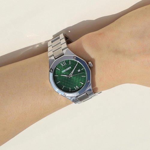 [GEIGER] Мужские металлические часы GEIGER Dodecadon GE8061GNS GE8061GNS
