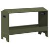 Chicken Feeder Trough Olive Green 81 X 32 X 53.5 Cm