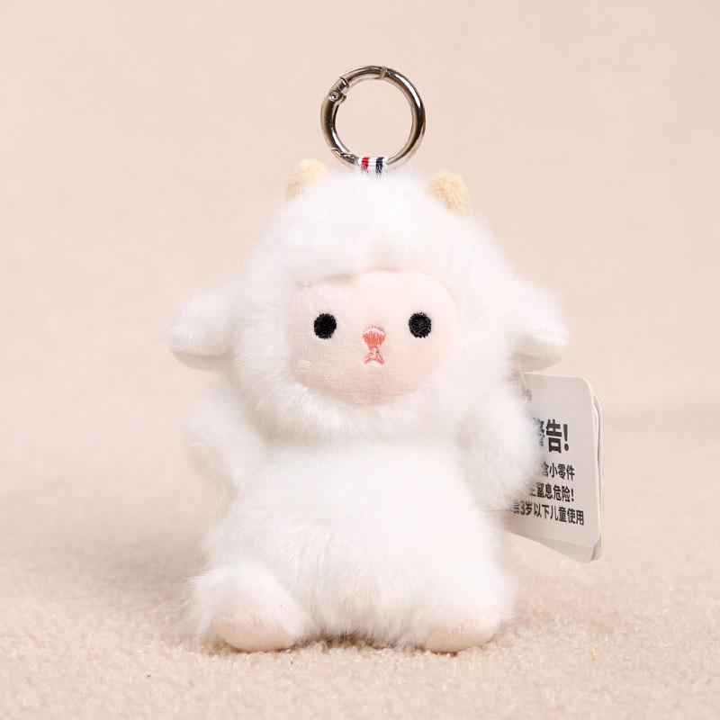 Polar Bear Soft Toy Pendant With Short Plush Material For Bag Decor