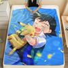 Pokémon Charaktere Aufdruck Flanelldecke, Hohe Qualität, Bequem für Alle Jahreszeiten, Heimdekoration, Wärme und Komfort