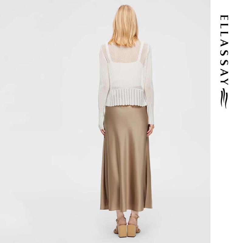 ELLASSAY Women's Elegant V-Neck Knit Top