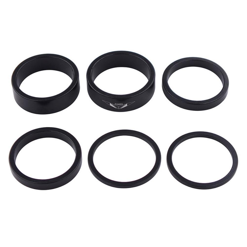 6pcs/set Flywheel Spacer Bicycle Hub Washer Washer Gasket Flywheel Cassette Gasket Bicycle Hubs чёрный