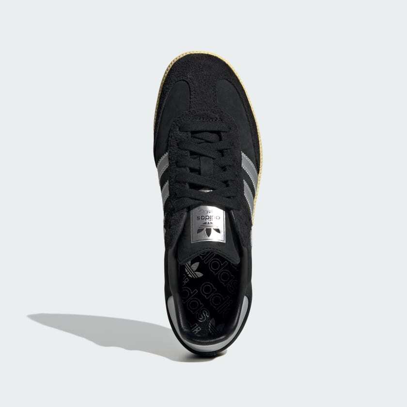 IE8128 Adidas Originals Samba OG Core Black Matte Silver Almost Yellow (Women's)