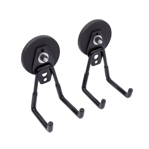 HFS(R) Super Strong Magnetic Hooks, 66mm Diameter, 20kg Vertical Adsorption Force, 2-Piece Set for Wall Mounting