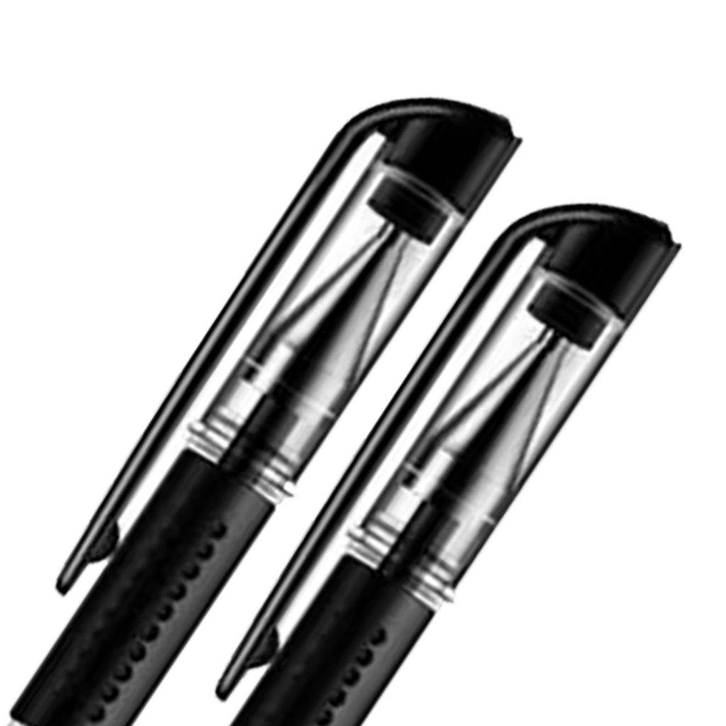 2Pcs Ballpoint Pen Black 0.5mm Ballpoint Pen Ink Writing Ballpoint Pen for Office School 0.5mm